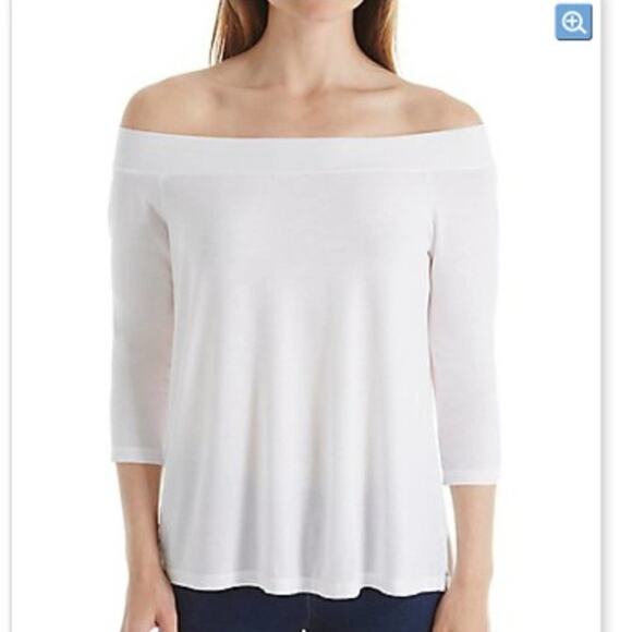 ANTHROPOLOGIE Off the shoulder top Michael Stars. 3/4 Sleeve - Picture 2 of 6